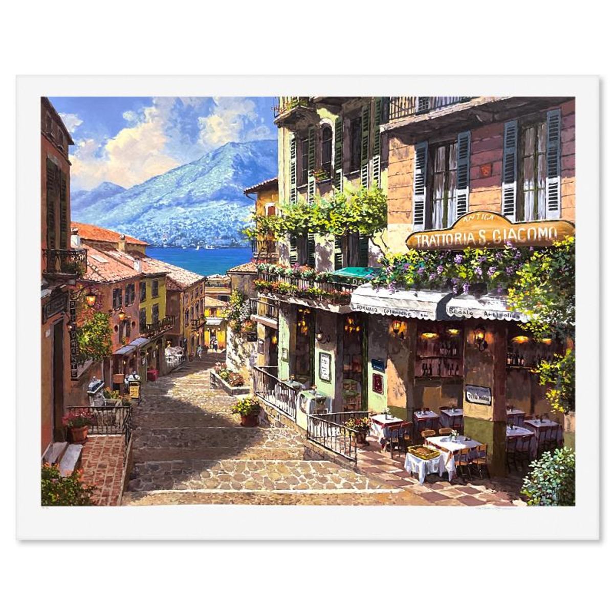 Sam Park, "Antica Giacomo" Limited Edition Printer's Proof Serigraph, Numbered 1/4 and Hand Signed with Letter of Authenticity.
