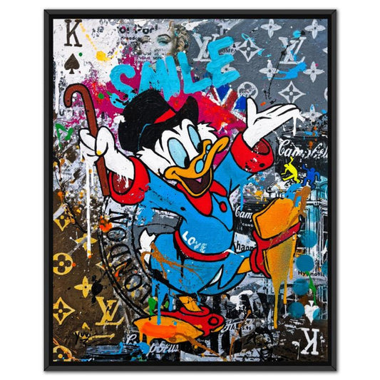 Yuvi, "Smile" Framed Hand Embellished Limited Edition on Canvas, Numbered 12/45 and Hand Signed with Letter of Authenticity.