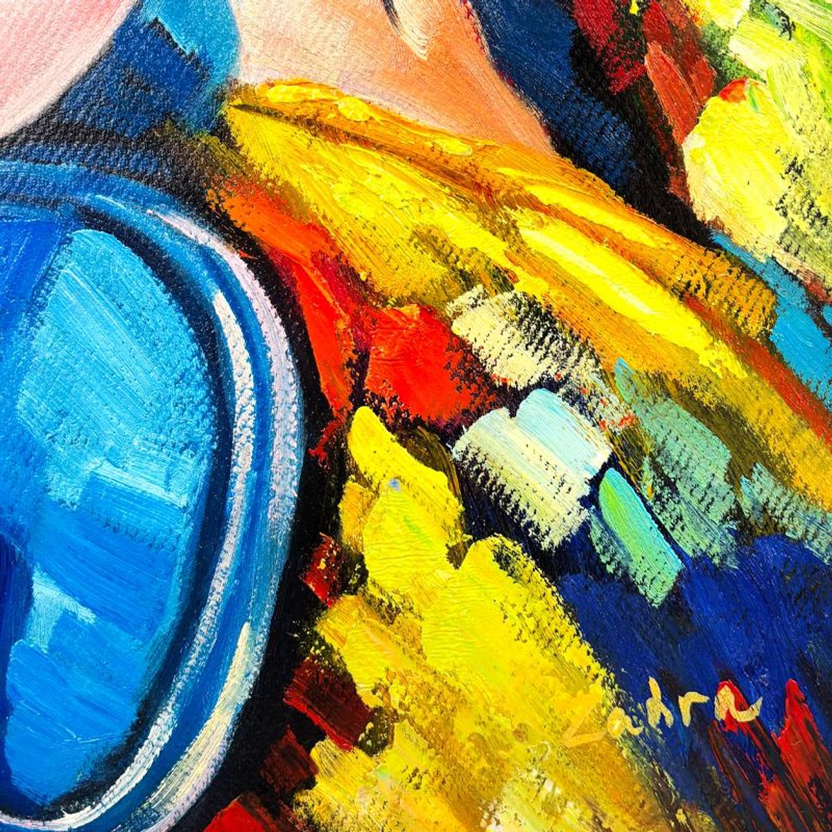 Zahra, Original Acrylic Painting on Canvas, Hand Signed with Letter of Authenticity.