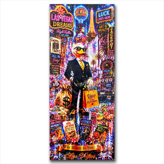 Benzo- Original Mixed media on Steel "Las Vegas Dreams"