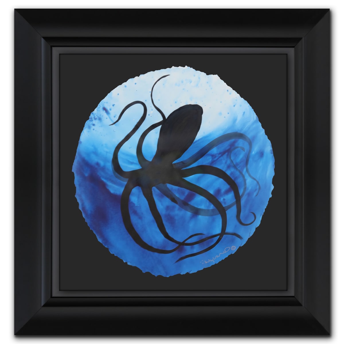 Wyland- Original Watercolor Painting on Deckle Edge Paper