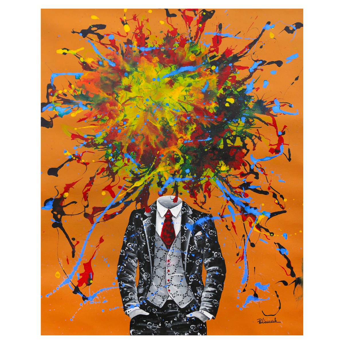Eugene Poliarush- Original Oil on Canvas "Face of Colors"