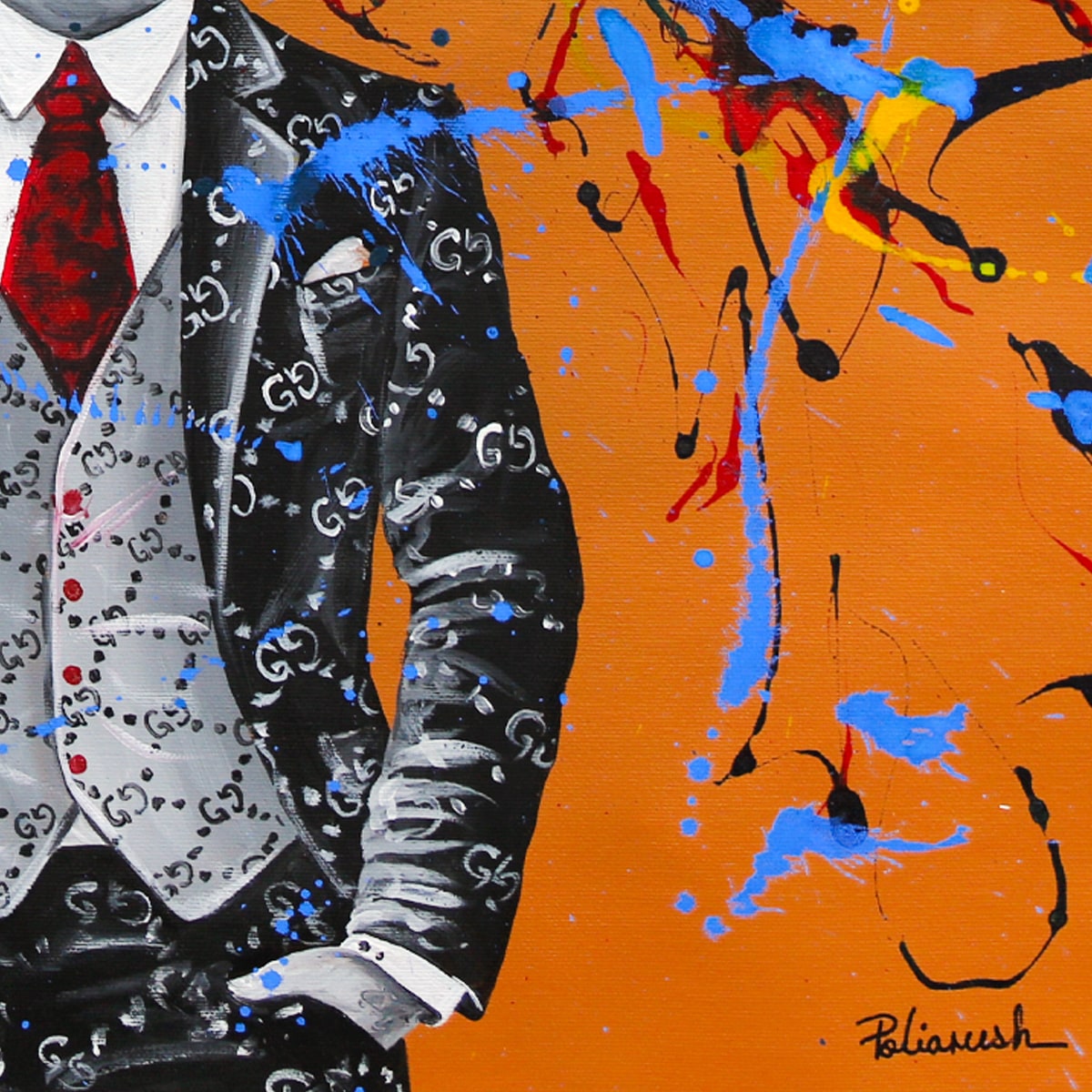 Eugene Poliarush- Original Oil on Canvas "Face of Colors"