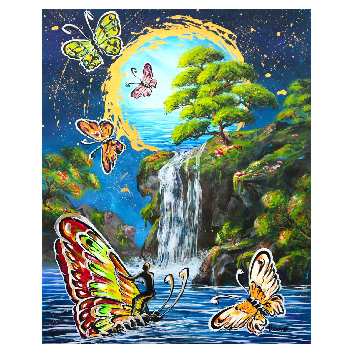 Eugene Poliarush- Original Oil on Canvas "Dreamland Escape"