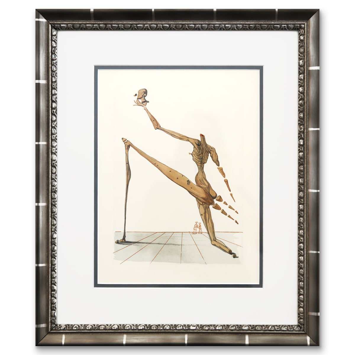 Salvador Dali- Original Color Woodcut on B.F.K. Rives Paper "Inferno 28"