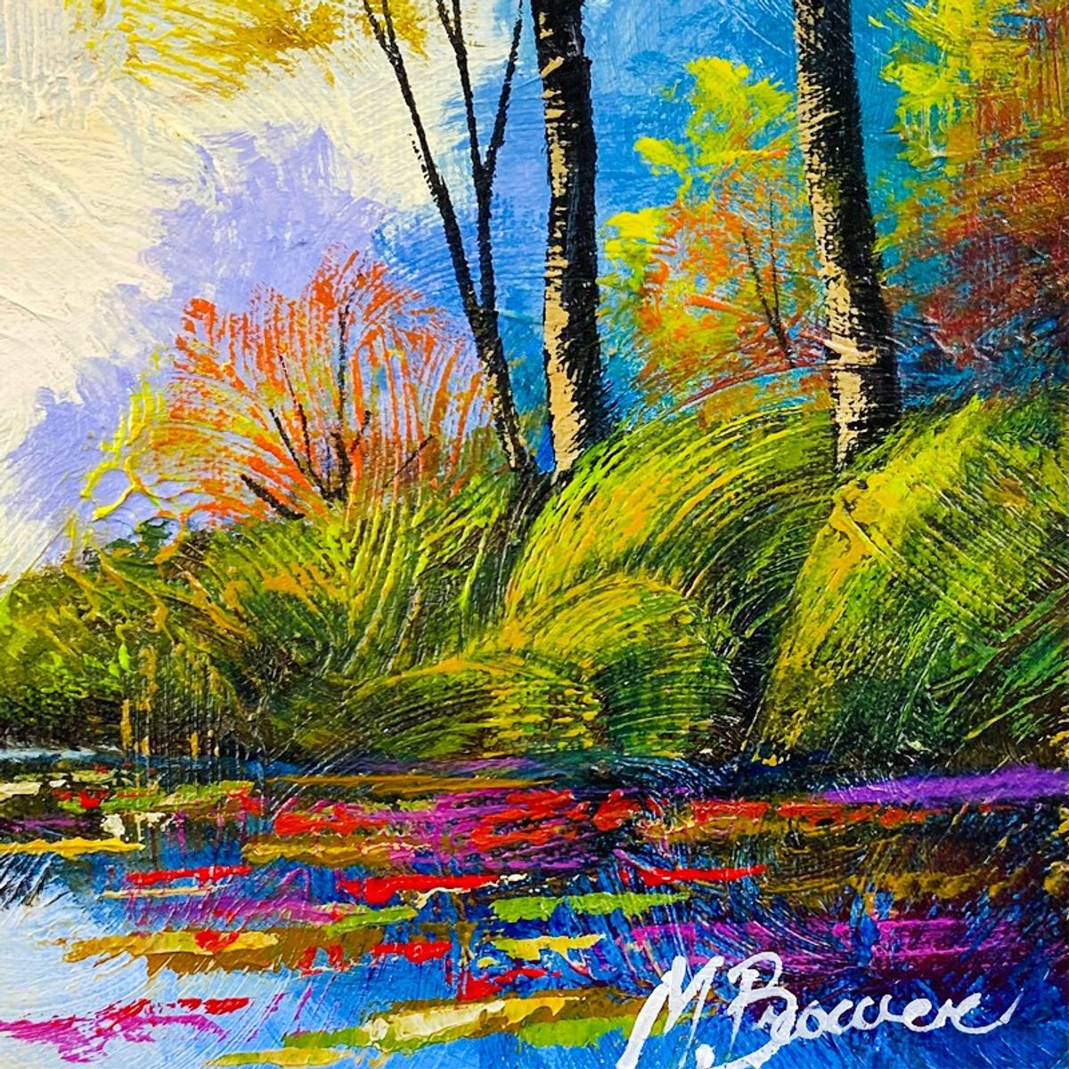 Mark Braver, Original Acrylic Painting on Canvas, Hand Signed with Letter of Authenticity.