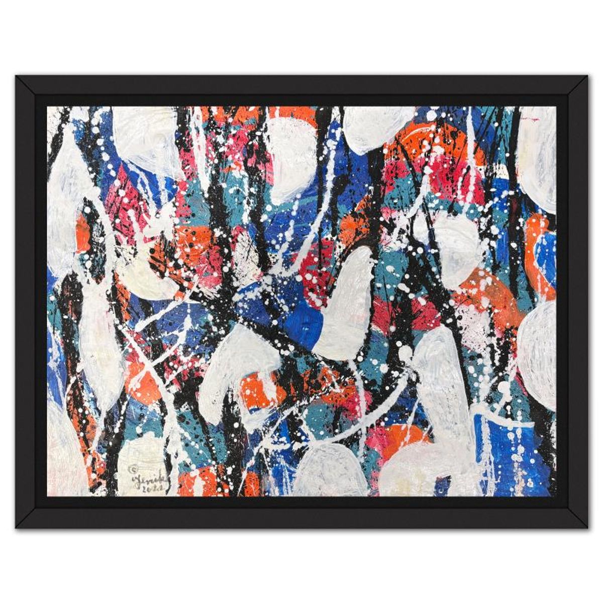 Jenik Cook, Framed Hand Signed Original Painting with Letter of Authenticity.