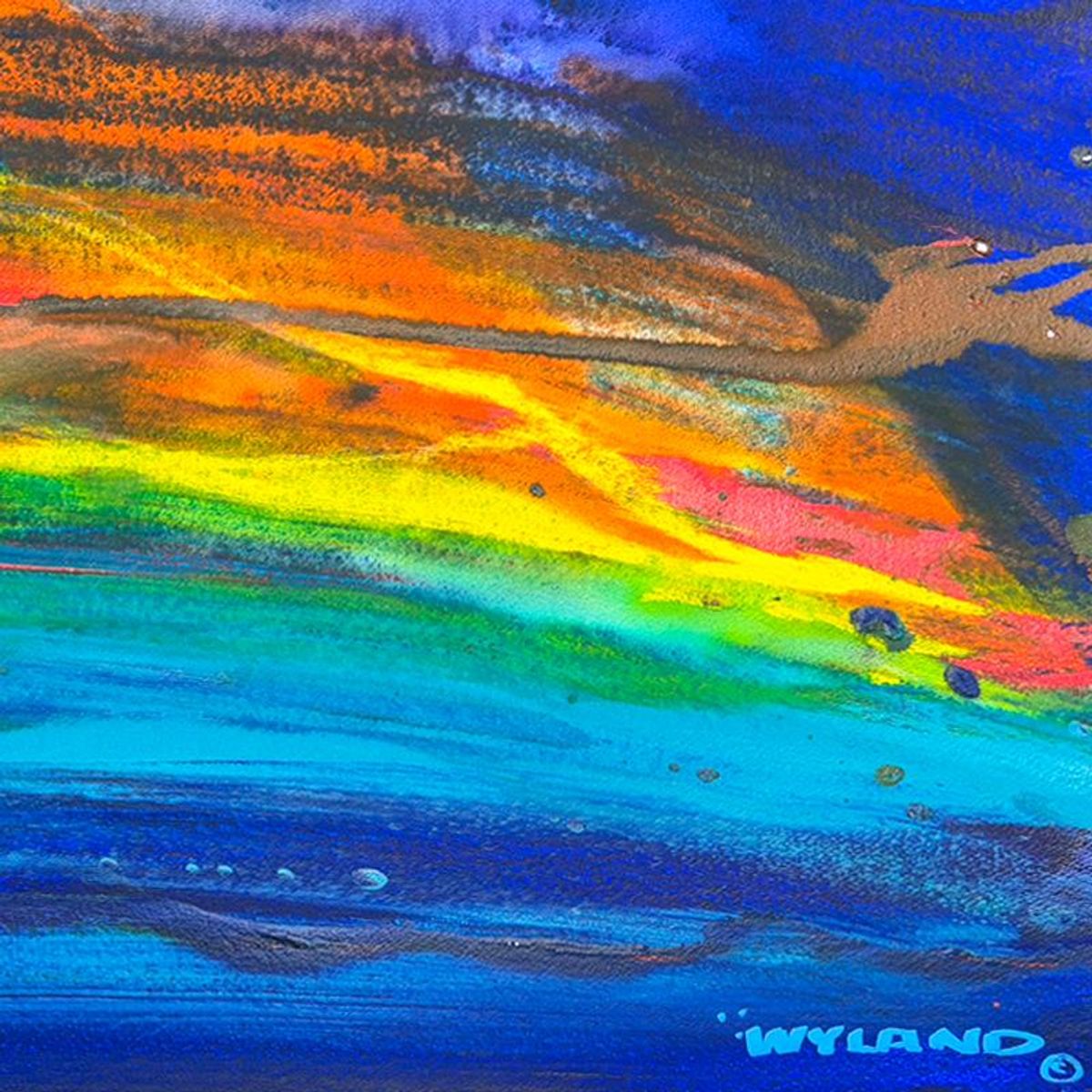 Wyland, Framed Original Watercolor Painting, Hand Signed with Letter of Authenticity.