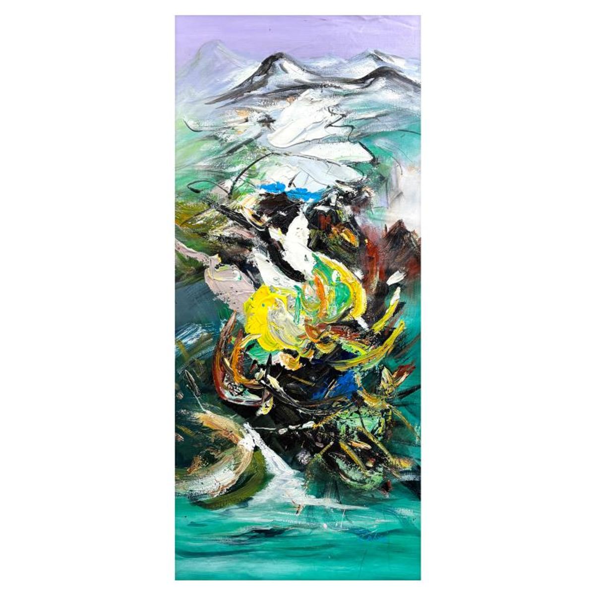 Zahra, Hand Signed Original Acrylic Painting on Canvas with Letter of Authenticity.
