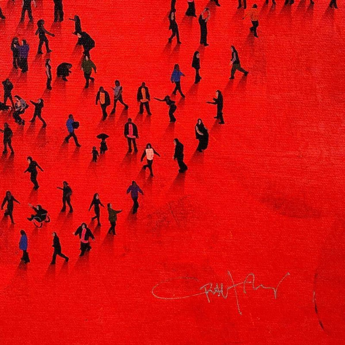 Craig Alan, "Populus: Everyone" Framed, Hand Signed Limited Edition Canvas with Letter of Authenticity.