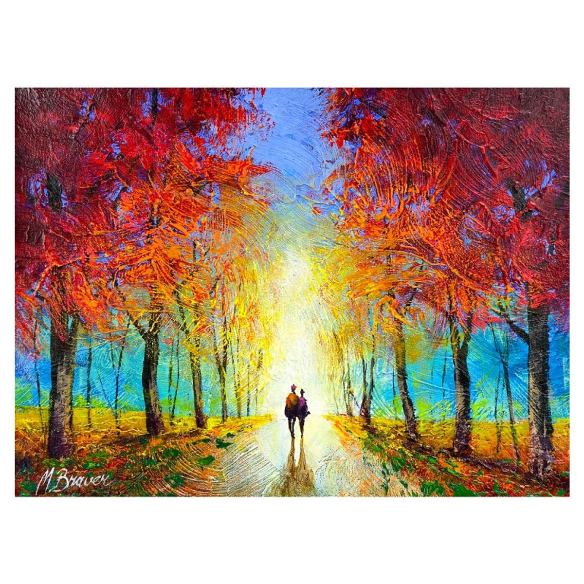 Mark Braver, Original Acrylic Painting on Canvas, Hand Signed with Letter of Authenticity.