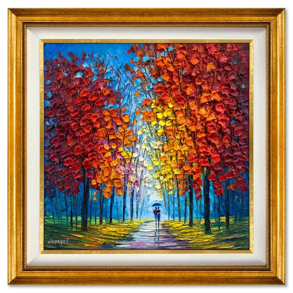 Slava Ilyayev, Framed Original Oil Painting on Canvas, Hand Signed with Letter of Authenticity.