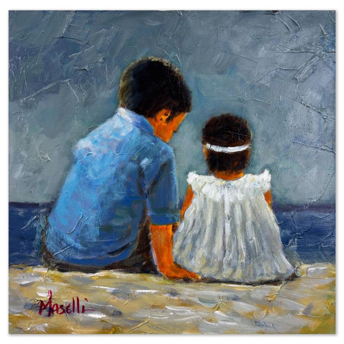 Michael Maselli, Original Painting on Canvas, Hand Signed with Letter of Authenticity.