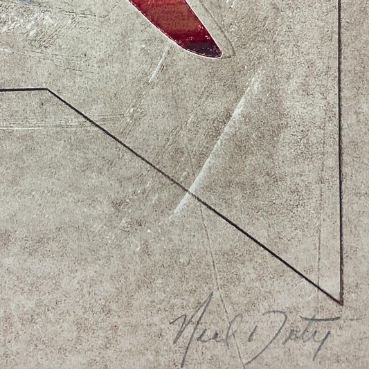 Neal Doty (1941-2016), One-of-a-Kind Mixed Media Linocut, Hand Signed with Letter of Authenticity. (Disclaimer)