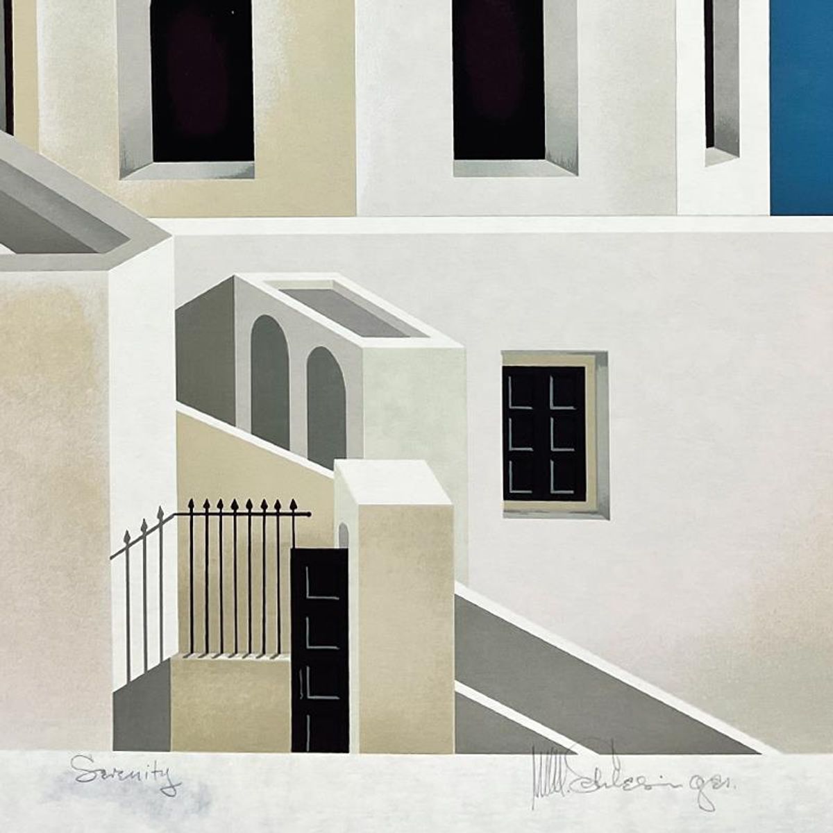 William Schlesinger (1915-2011), "Serenity" Limited Edition Serigraph, Numbered 123/195 and Hand Signed with Letter of Authenticity