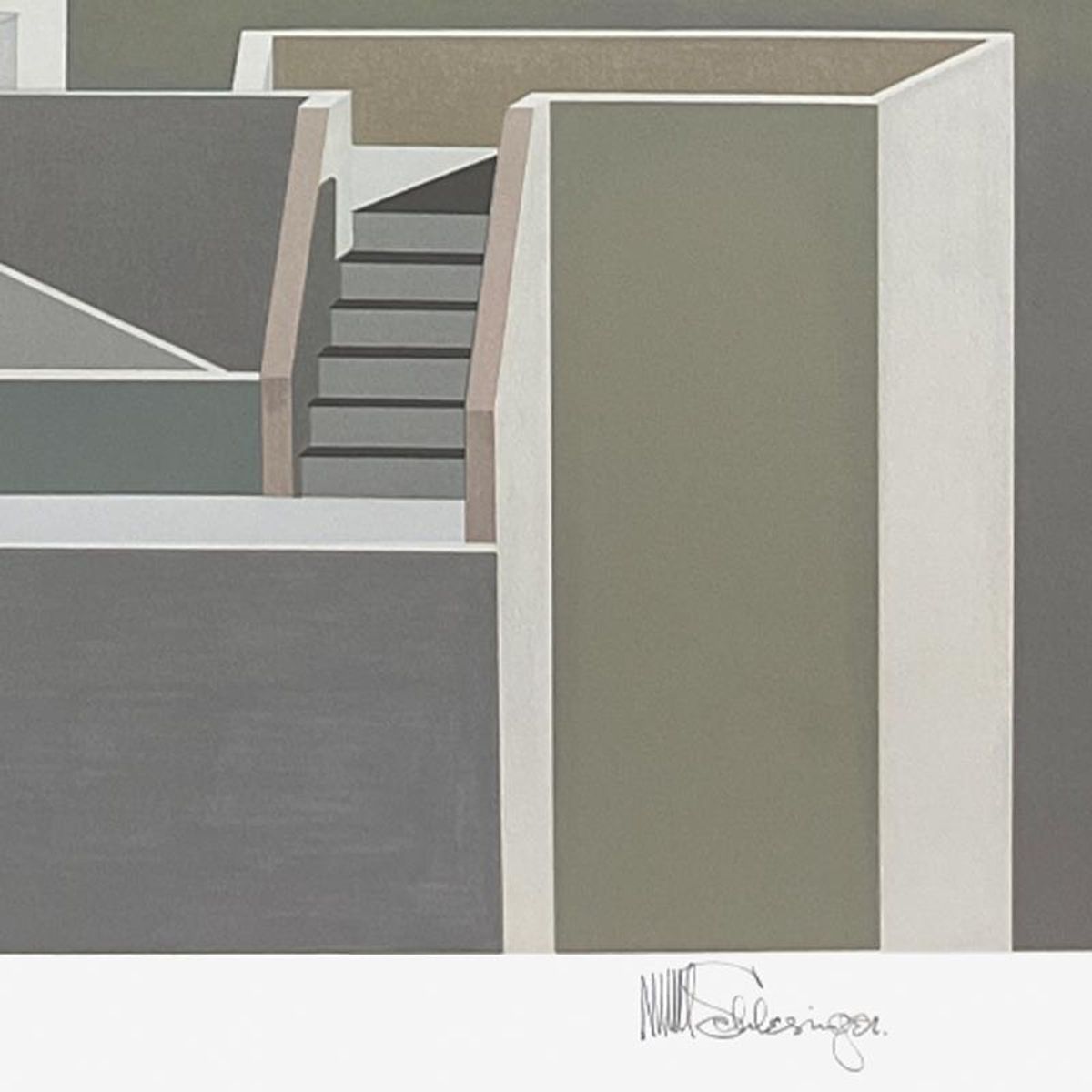 William Schlesinger (1915-2011), "Solitude" Limited Edition Serigraph, Numbered and Hand Signed with Letter of Authenticity