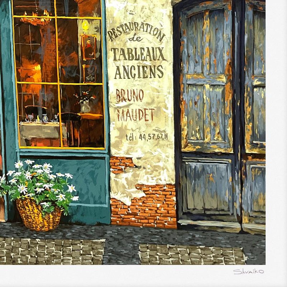 Viktor Shvaiko, "La Palette (White)" Limited Edition Printer's Proof Serigraph (28" x 42"), Numbered 1/3 and Hand Signed with Letter of Authenticity.