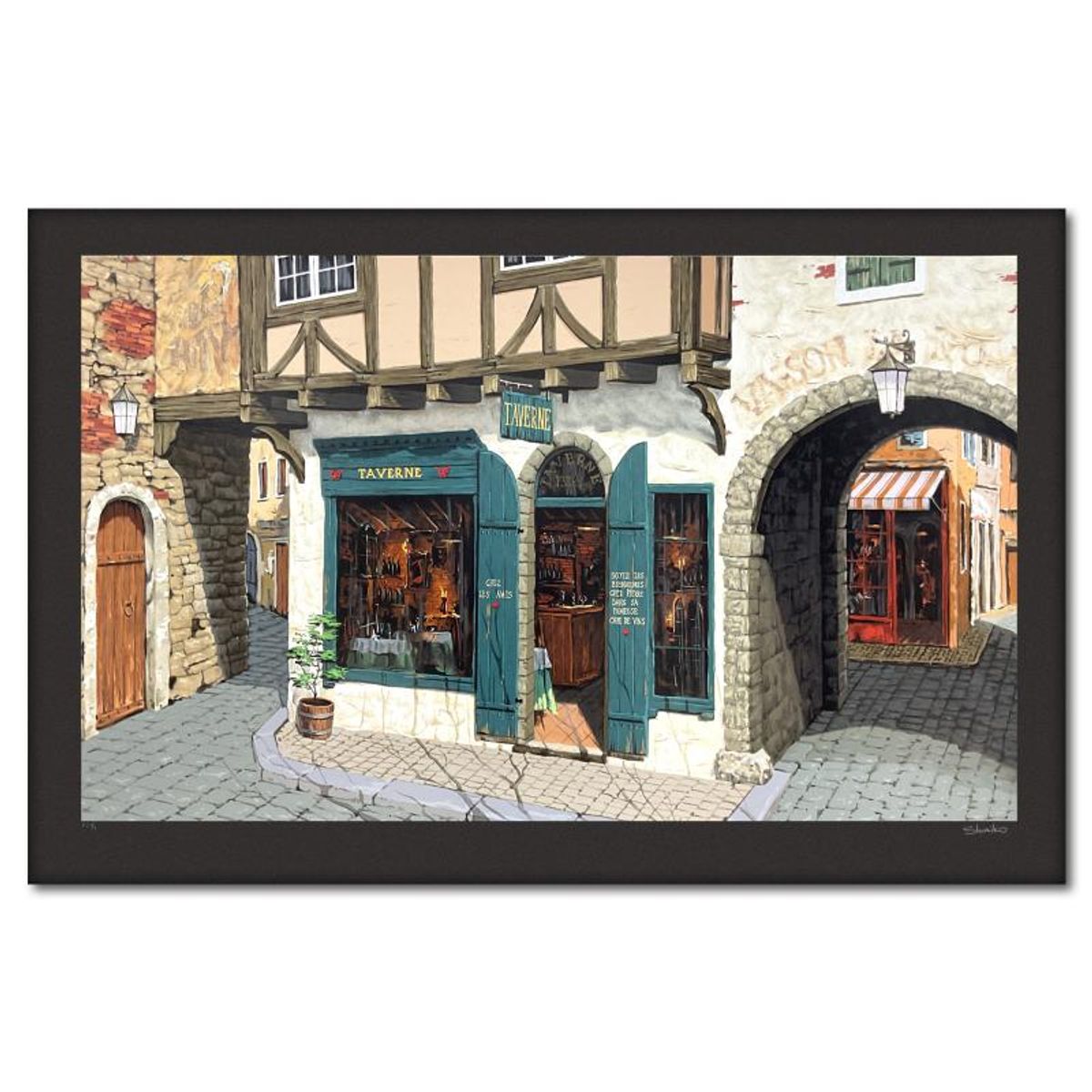 Viktor Shvaiko, "Soaring Mood (Black)" Limited Edition Printer's Proof Serigraph (27" x 45"), Numbered 1/1 and Hand Signed with Letter of Authenticity.