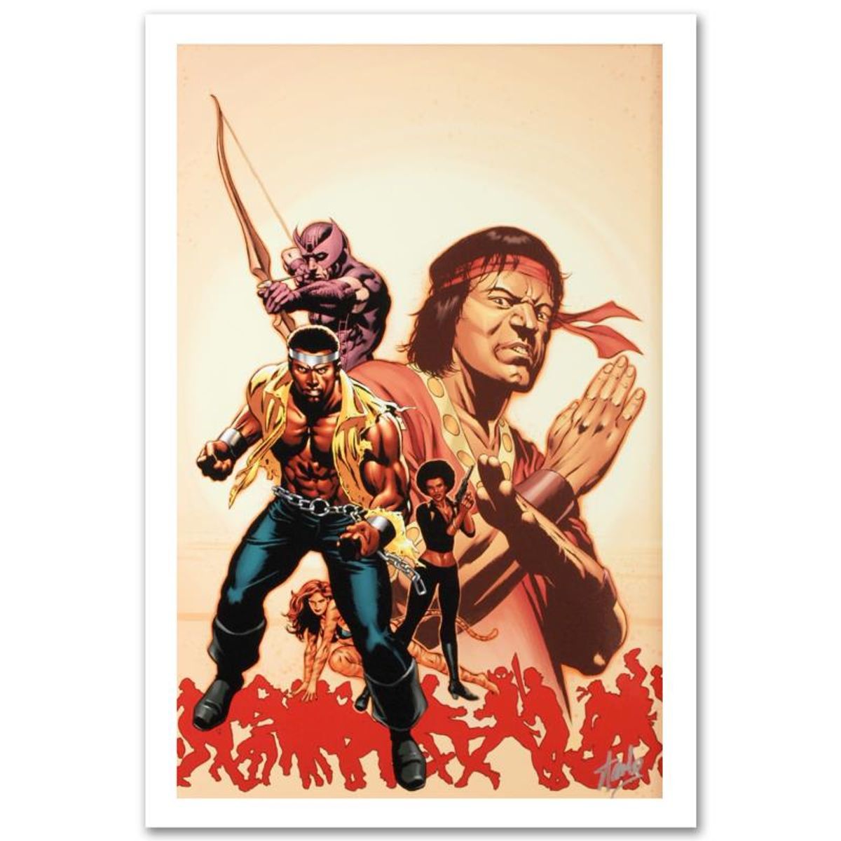 Stan Lee Signed, Marvel Comics "House of M: Avengers #2" Limited Edition Canvas, Numbered 2/99 with COA.