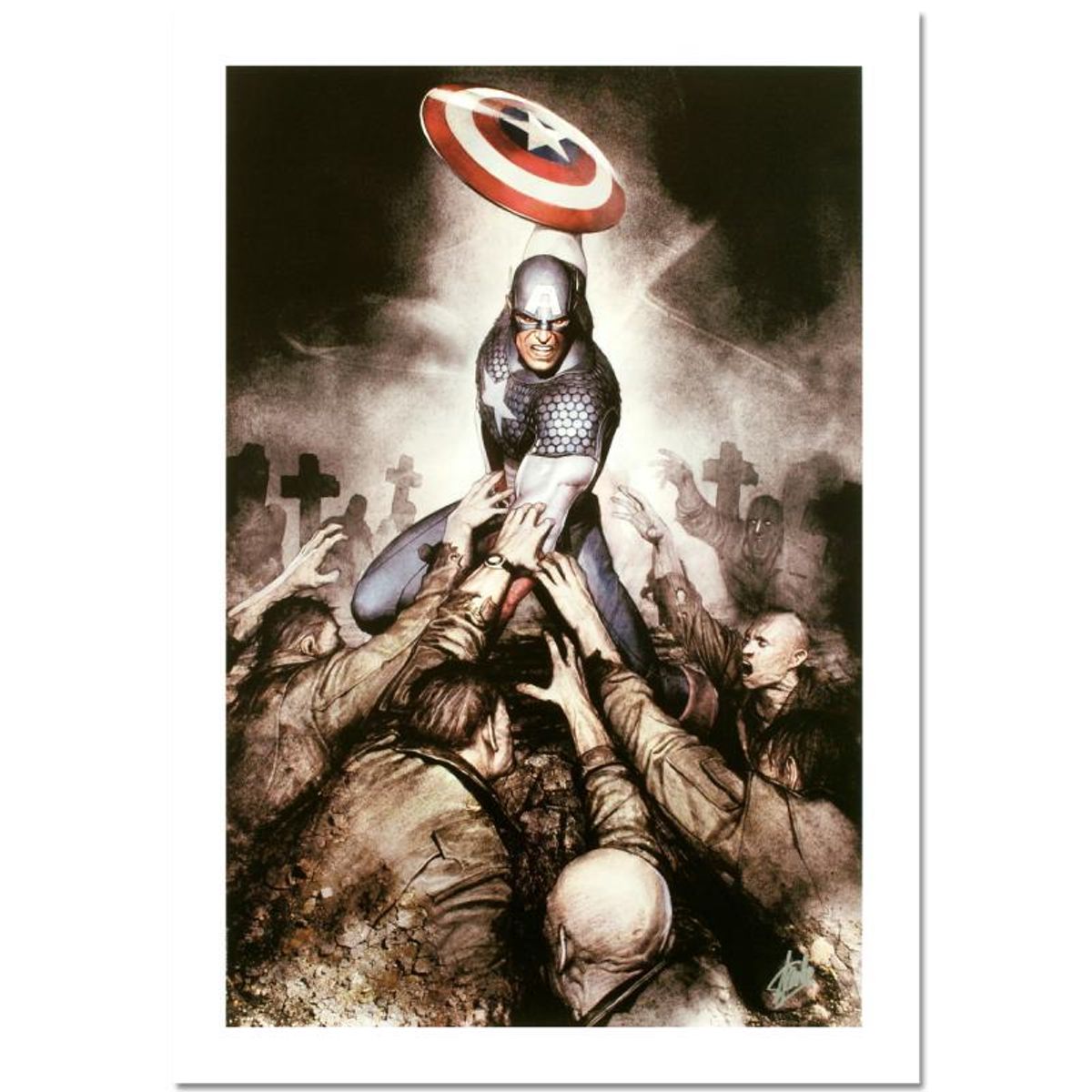 Stan Lee Signed, Marvel Comics "Hail Hydra #4" Limited Edition Canvas, Numbered 3/10 with Certificate of Authenticity.