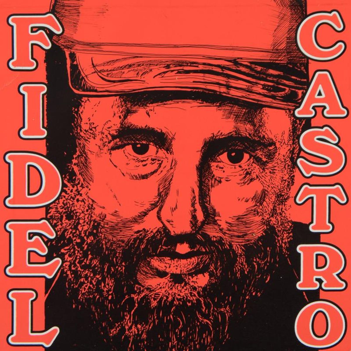 Steve Kaufman (1960-2010), "Fidel Castro" Limited Edition Hand Pulled Silkscreen on Canvas, TP Numbered 20/100 and Hand Signed Inverso with Letter of Authenticity.