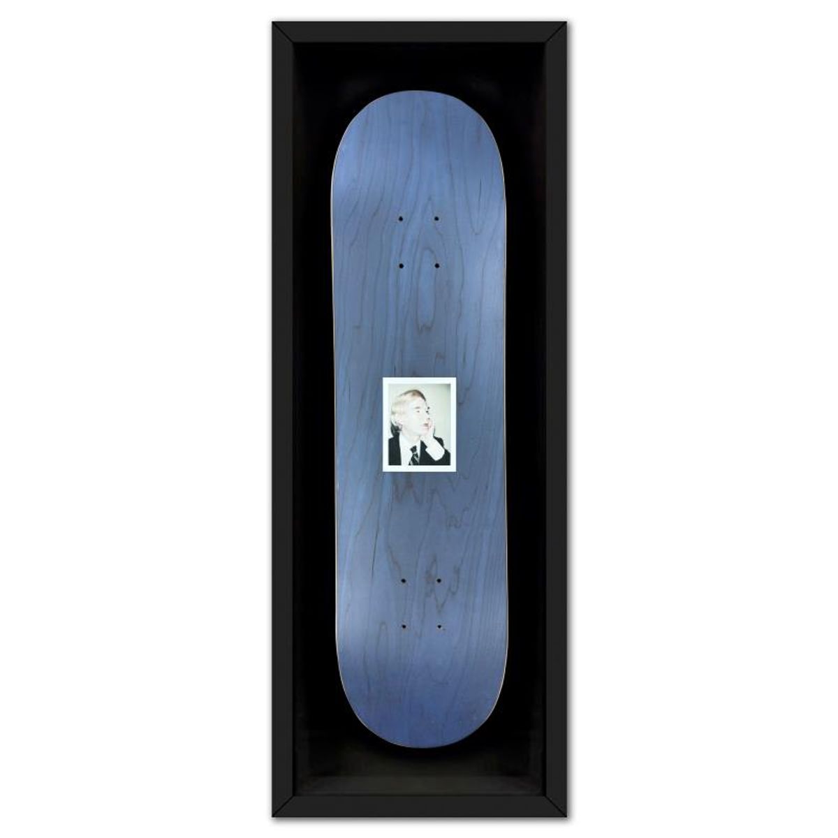 Andy Warhol (1928-1987), "Self-Portrait (Blue)" Framed One-of-a-Kind Unique Edition Skateboard, Signed Inverso with Certificate of Authenticity.