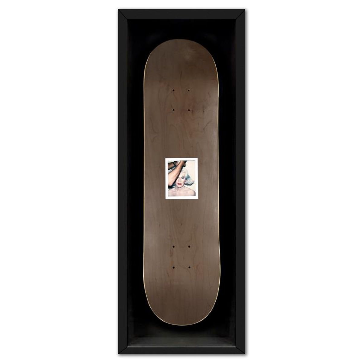 Andy Warhol (1928-1987), "Self Portrait (Black)" Framed Unique Edition Skateboard, Plate Signed with Letter of Authenticity.