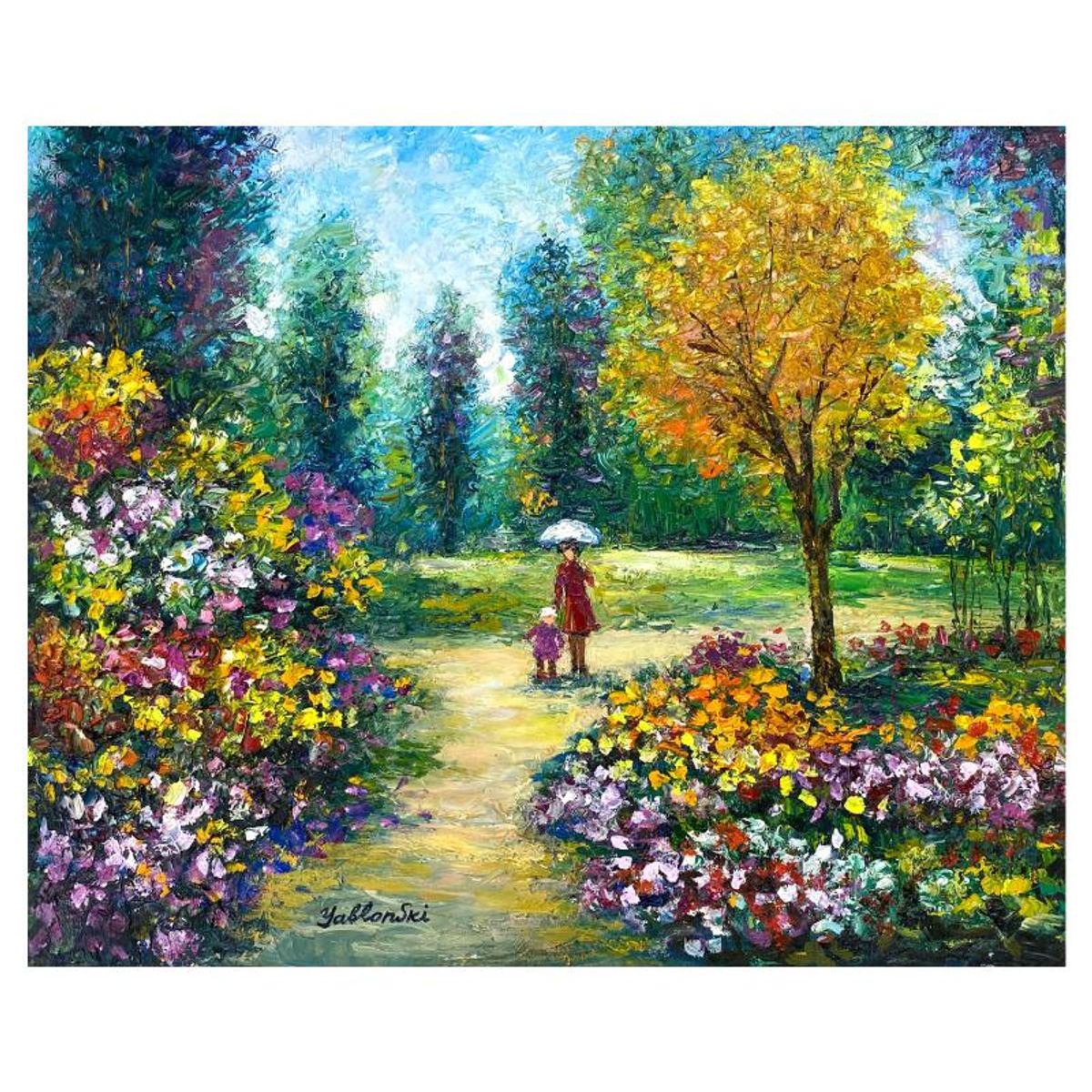 Shafira Yablonski, Original Oil Painting on Canvas, Hand Signed with Letter of Authenticity.