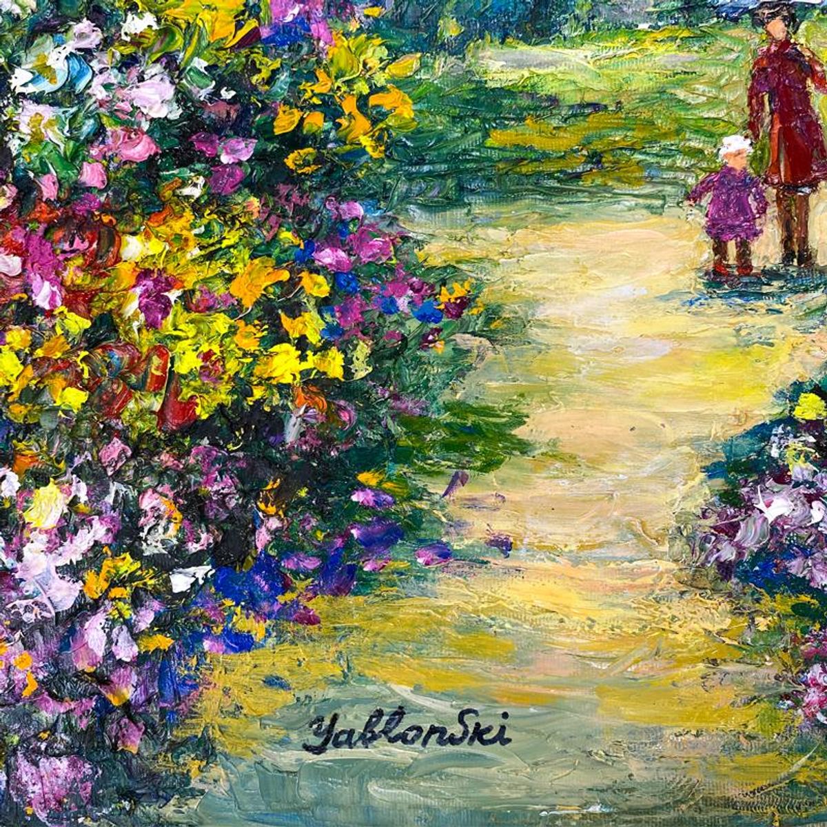 Shafira Yablonski, Original Oil Painting on Canvas, Hand Signed with Letter of Authenticity.