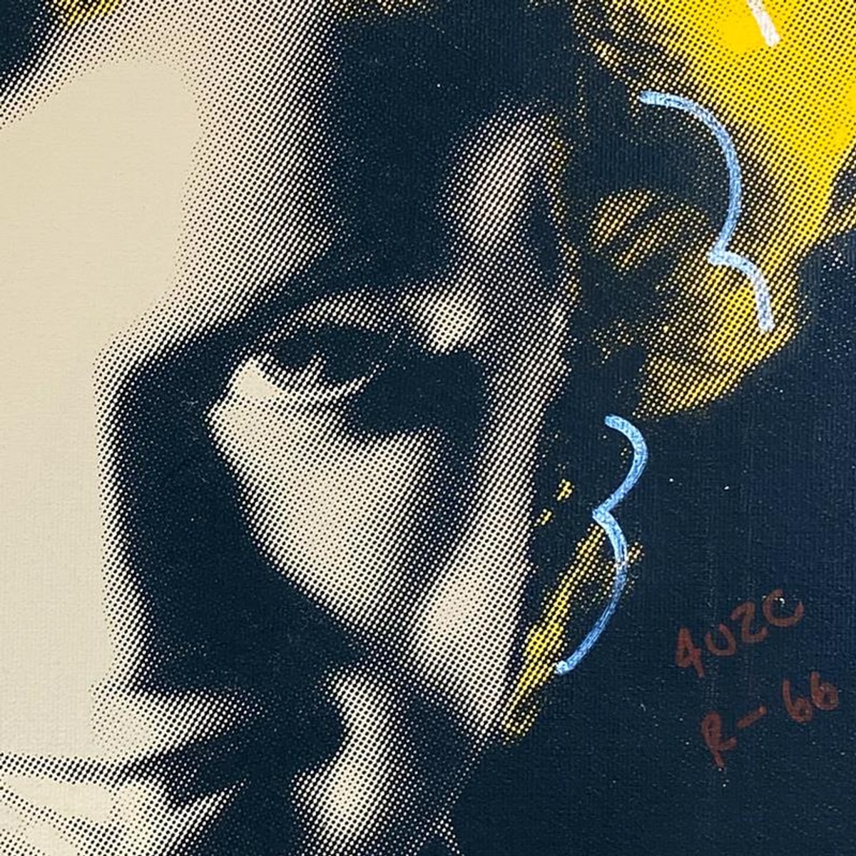 "Ringo" Daniel Funes, "Midnight Marilyn" Framed One-of-a-Kind Mixed Media on Canvas, Hand Signed with Letter of Authenticity.