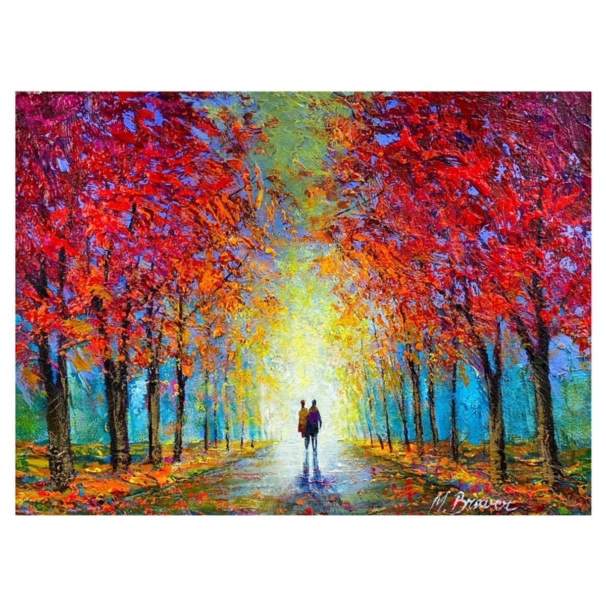 Mark Braver, Original Acrylic Painting on Canvas, Hand Signed with Letter of Authenticity.
