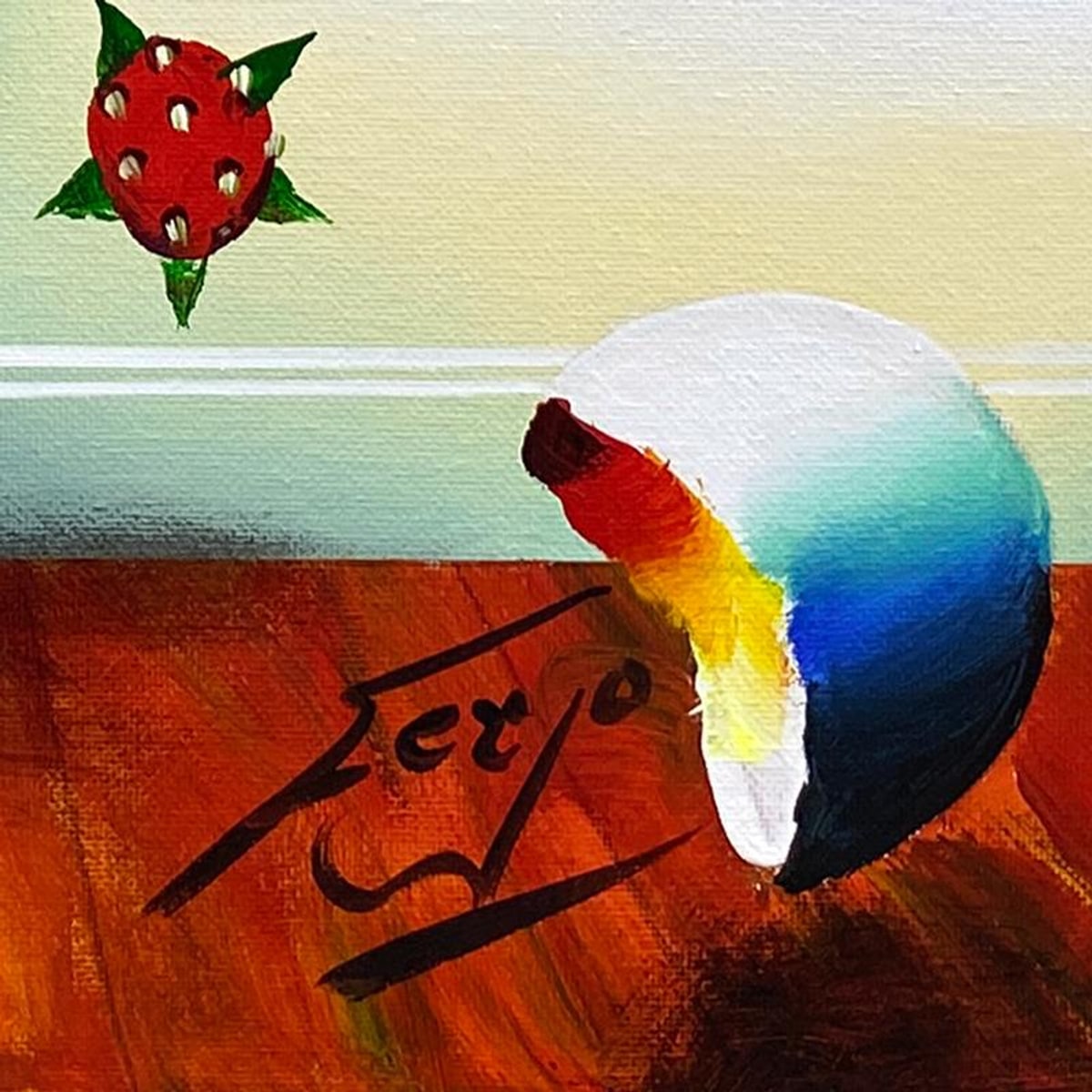 Ferjo, Original Acrylic Painting on Canvas, Hand Signed with Letter of Authenticity.