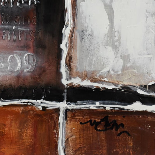 Mani, Original Acrylic Painting on Canvas (30" x 30"), Hand Signed with Letter of Authenticity.