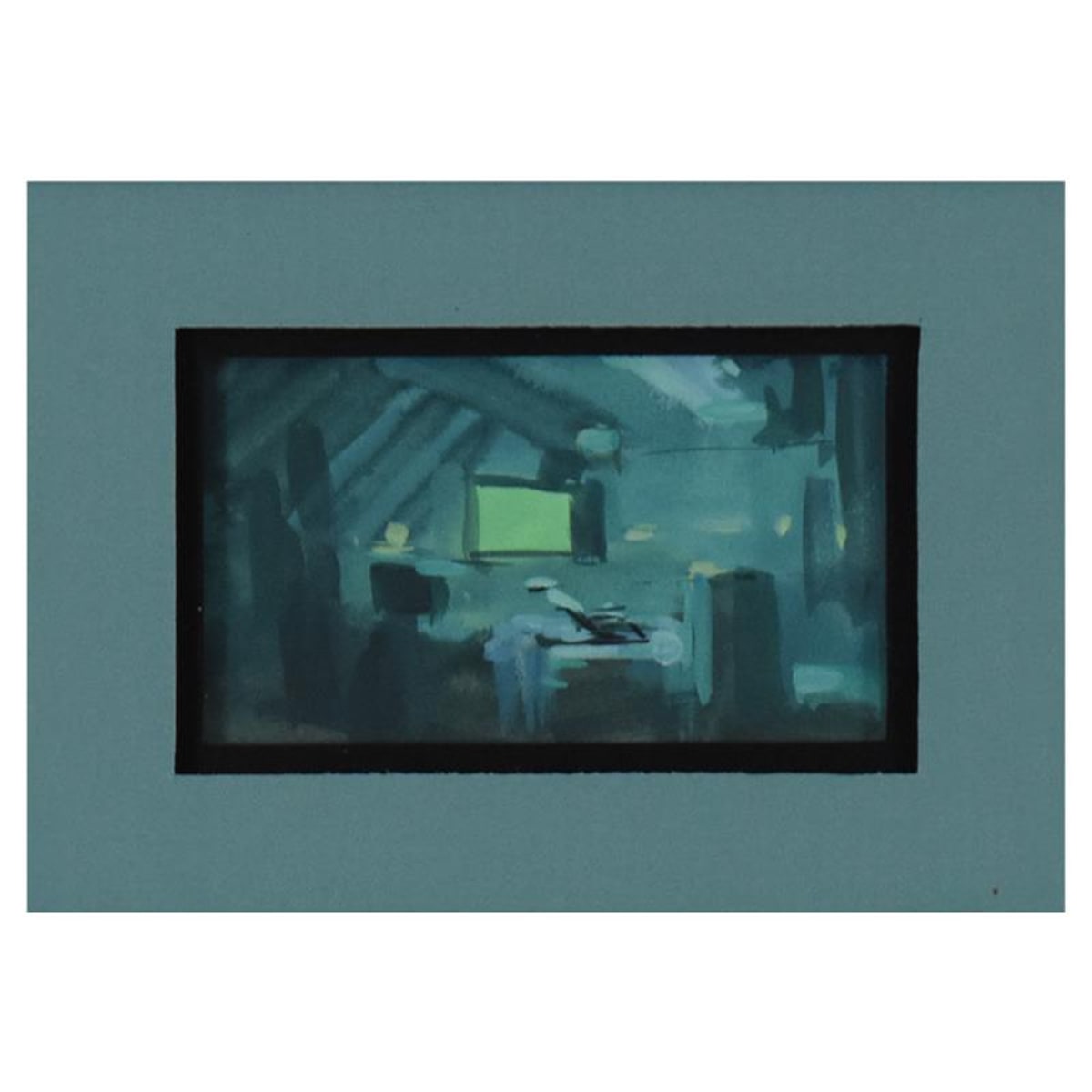 Marvel Comics, Framed Original Story Board Production Painting with Letter of Authenticity.