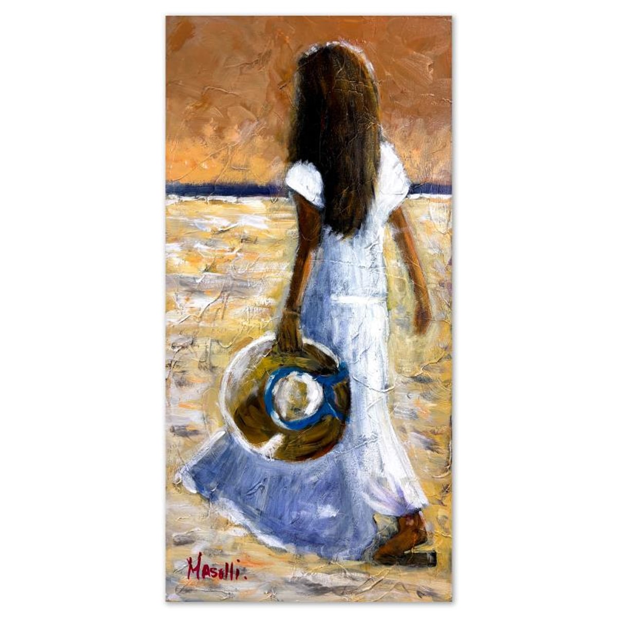 Michael Maselli, Original Painting on Canvas, Hand Signed with Letter of Authenticity.