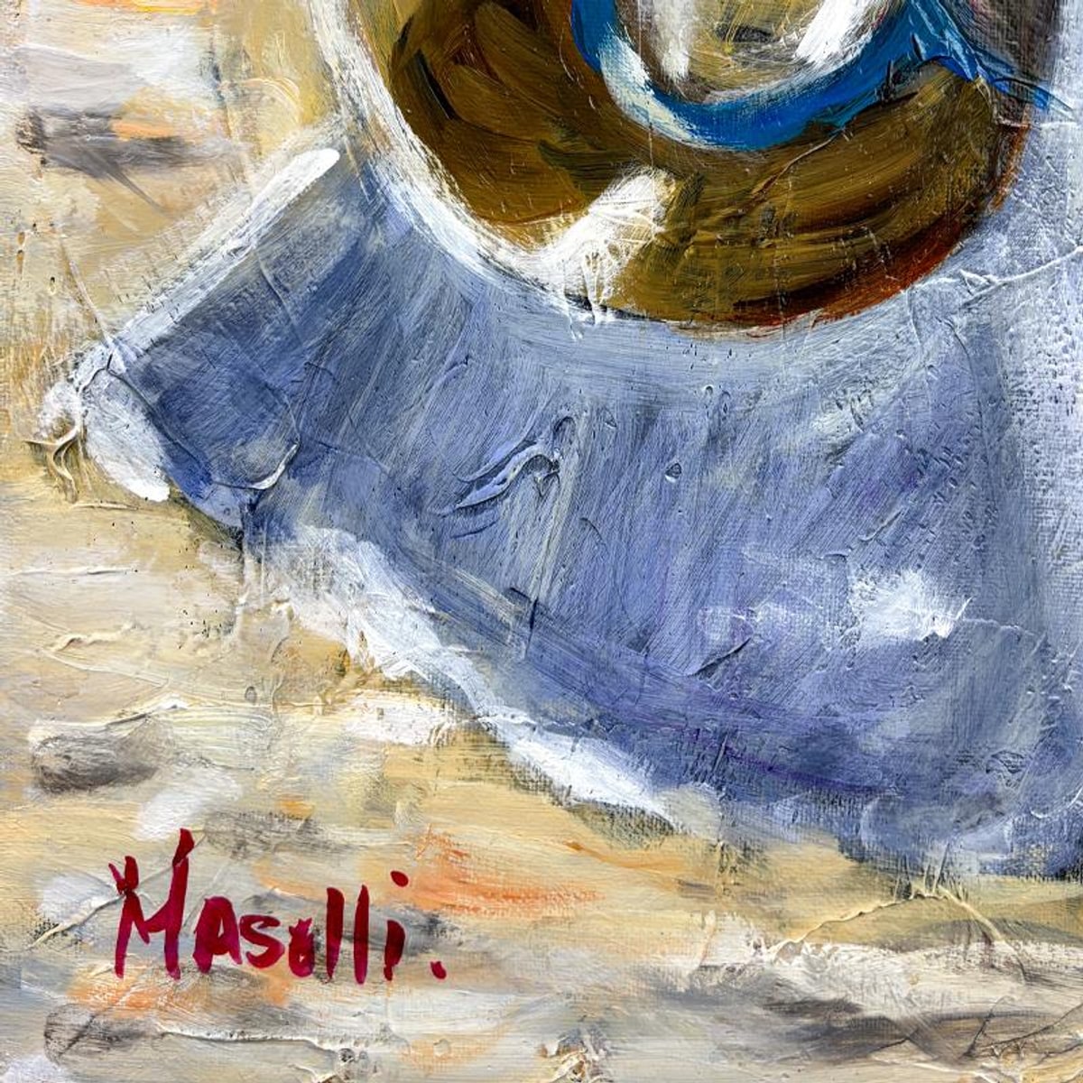 Michael Maselli, Original Painting on Canvas, Hand Signed with Letter of Authenticity.