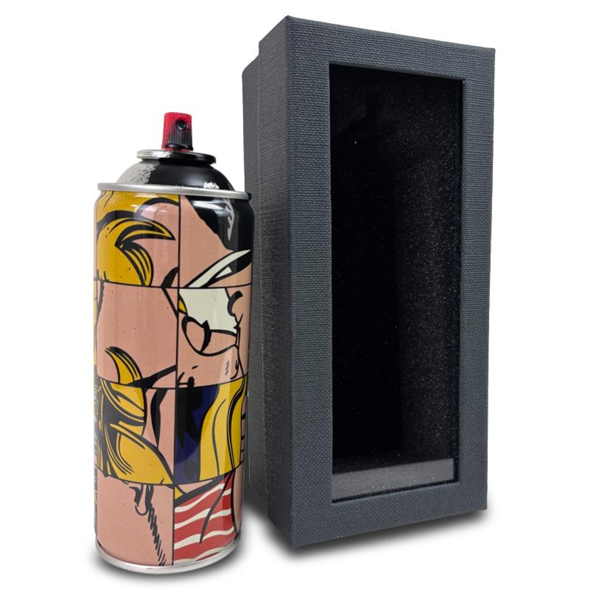Mr Brainwash, "Frankenstein - BLACK" Hand Painted Limited Edition Spray Can, Numbered with Certificate of Authenticity.