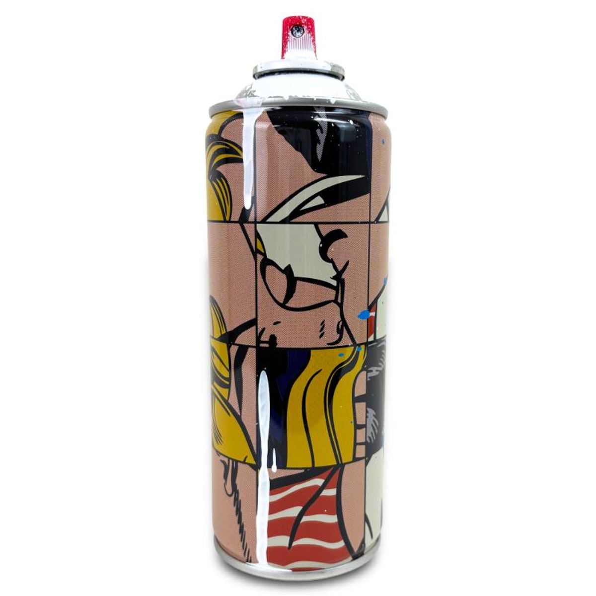 Mr Brainwash, "Frankenstein - WHITE" Hand Painted Limited Edition Spray Can, Numbered with Certificate of Authenticity.