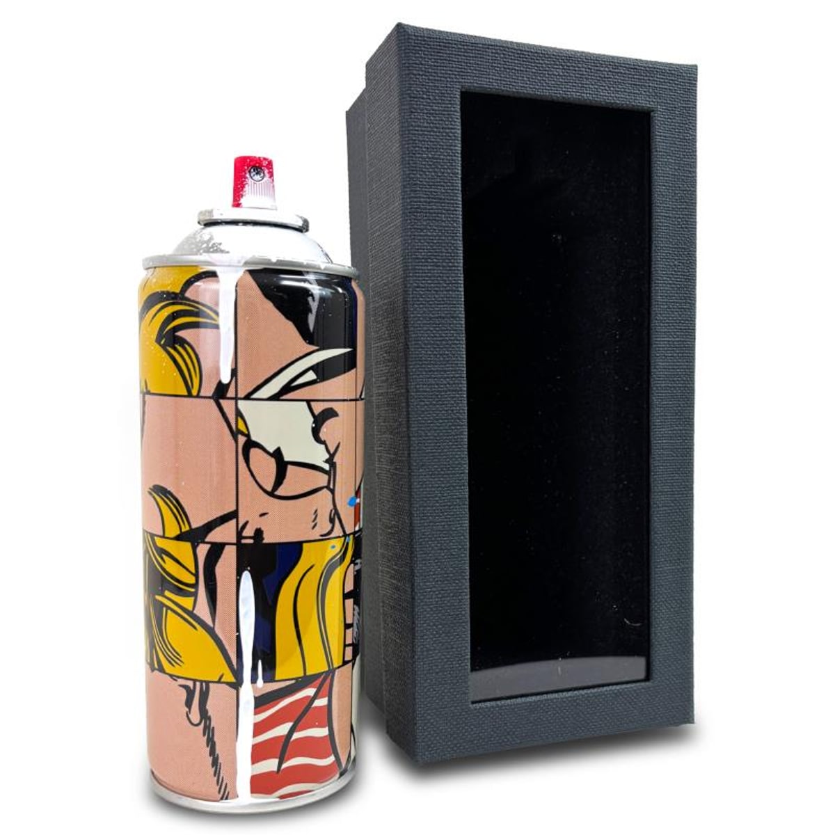 Mr Brainwash, "Frankenstein - WHITE" Hand Painted Limited Edition Spray Can, Numbered with Certificate of Authenticity.