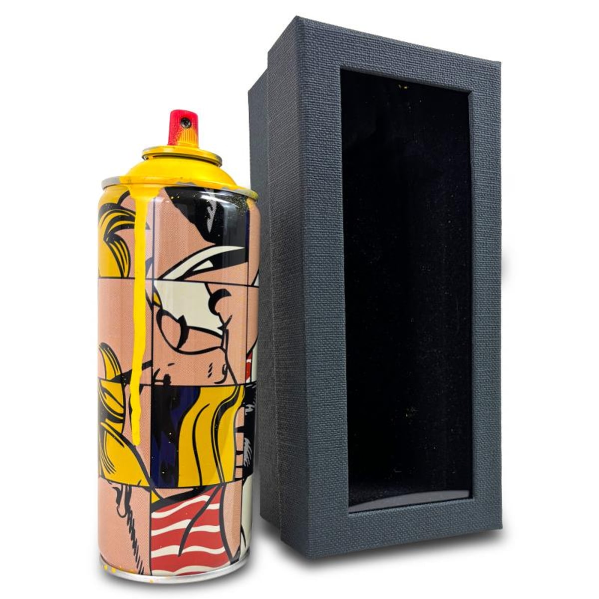 Mr Brainwash, "Frankenstein - YELLOW" Hand Painted Limited Edition Spray Can, Numbered with Certificate of Authenticity.