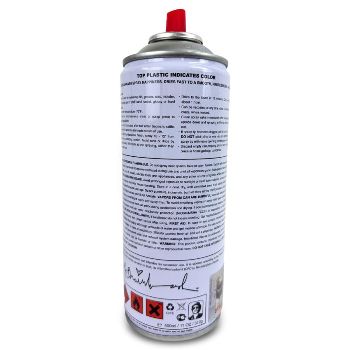 Mr Brainwash, "Spider-Man - BLUE" Hand Painted Limited Edition Spray Can, Numbered and Signed with Certificate of Authenticity.