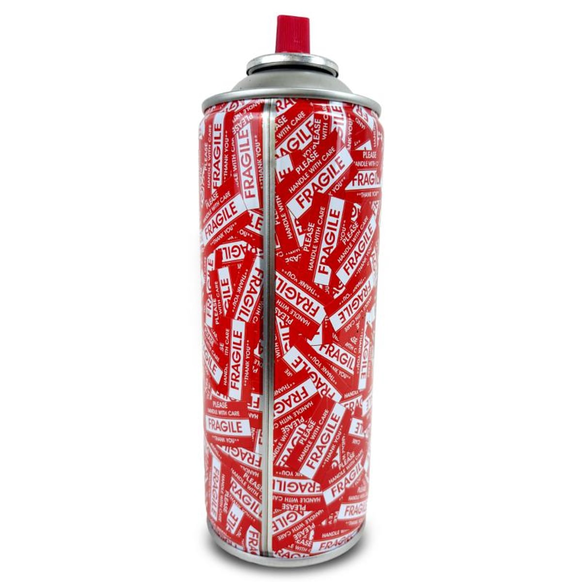 Mr Brainwash, "I Love You! - BLACK" Hand Painted Limited Edition Spray Can, Numbered with Certificate of Authenticity.