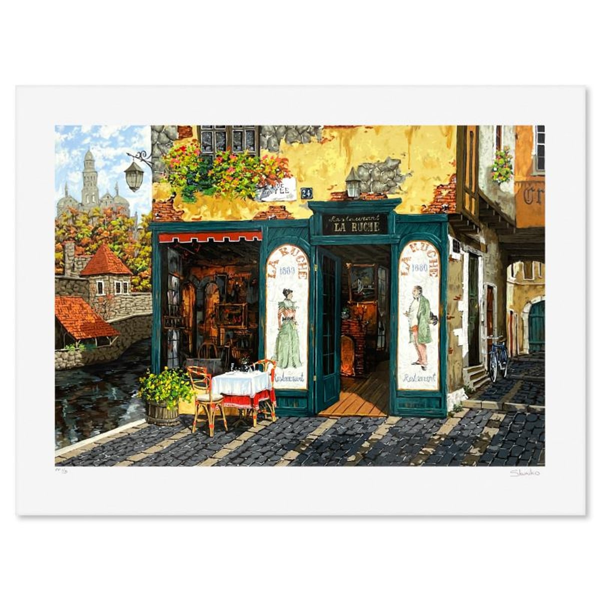 Viktor Shvaiko, "Castle on the Water" Limited Edition Printer's Proof Serigraph (21" x 30"), Numbered 1/3 and Hand Signed with Letter of Authenticity.