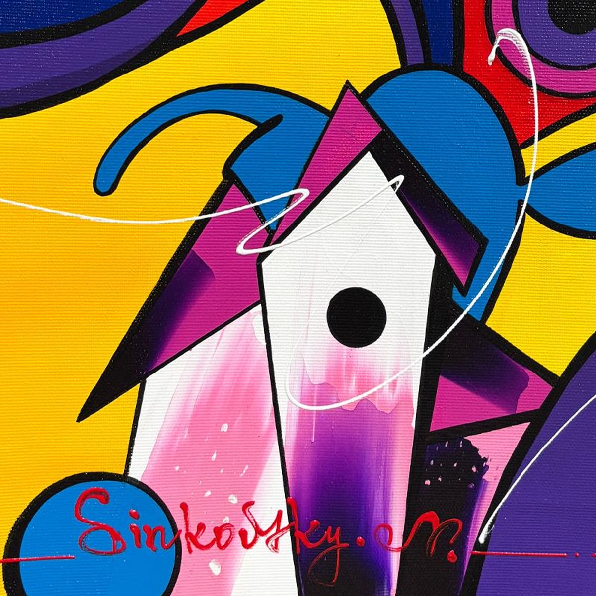 Natalia Sinkovsky, Original Acrylic Painting on Canvas, Hand Signed with Letter of Authenticity.