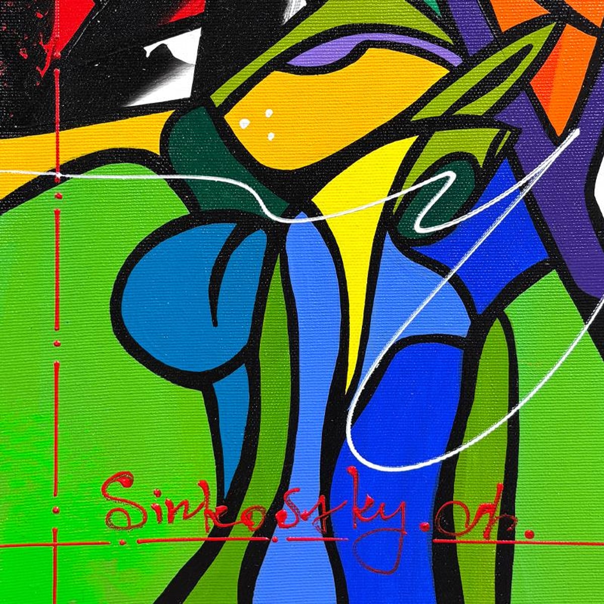 Natalia Sinkovsky, Original Acrylic Painting on Canvas, Hand Signed with Letter of Authenticity.