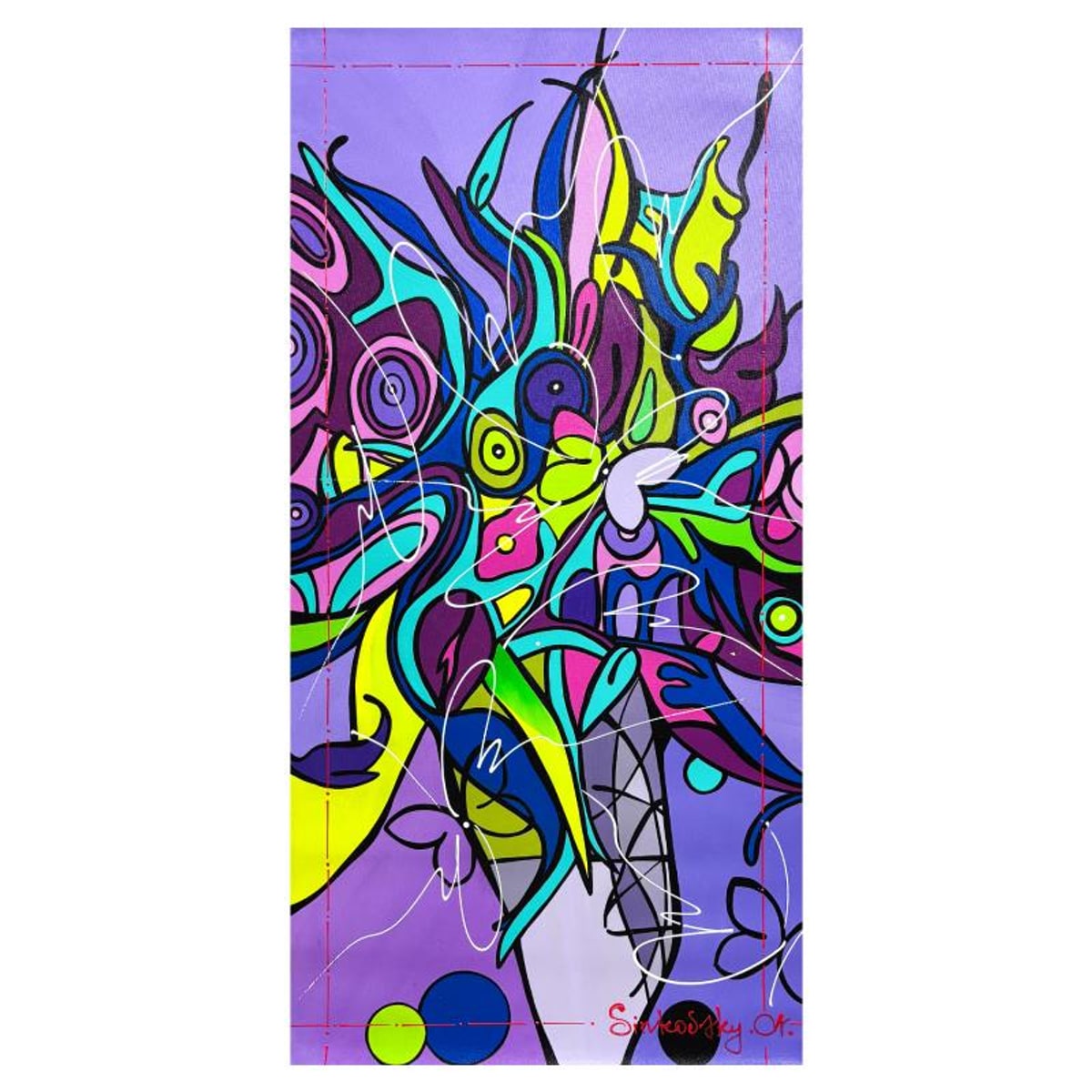 Natalia Sinkovsky, Original Acrylic Painting on Canvas, Hand Signed with Letter of Authenticity.