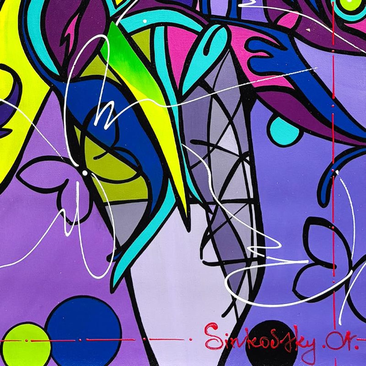 Natalia Sinkovsky, Original Acrylic Painting on Canvas, Hand Signed with Letter of Authenticity.