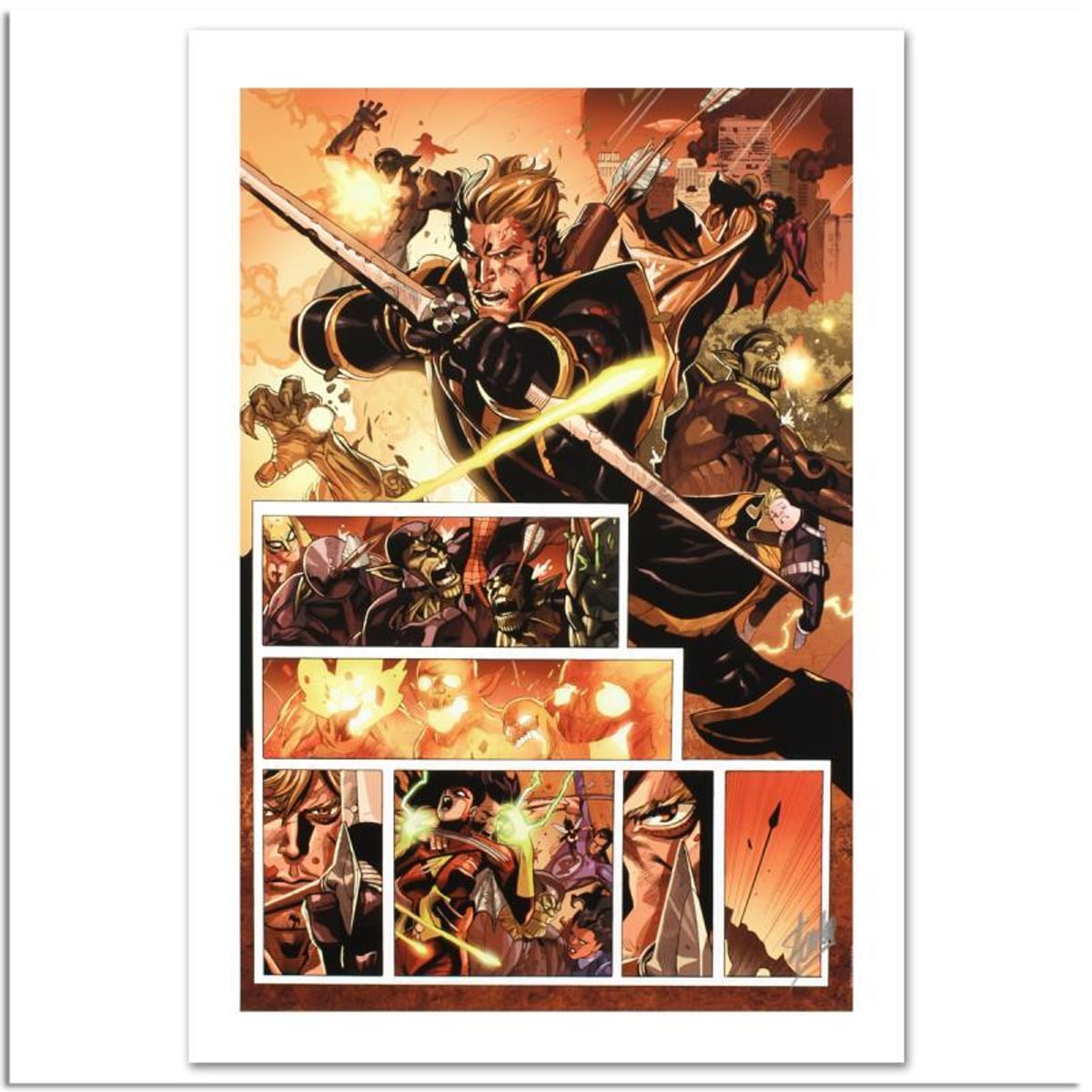 Stan Lee Signed, Marvel Comics "Secret Invasion #7" Limited Edition Canvas, Numbered 4/99 with Certificate of Authenticity.