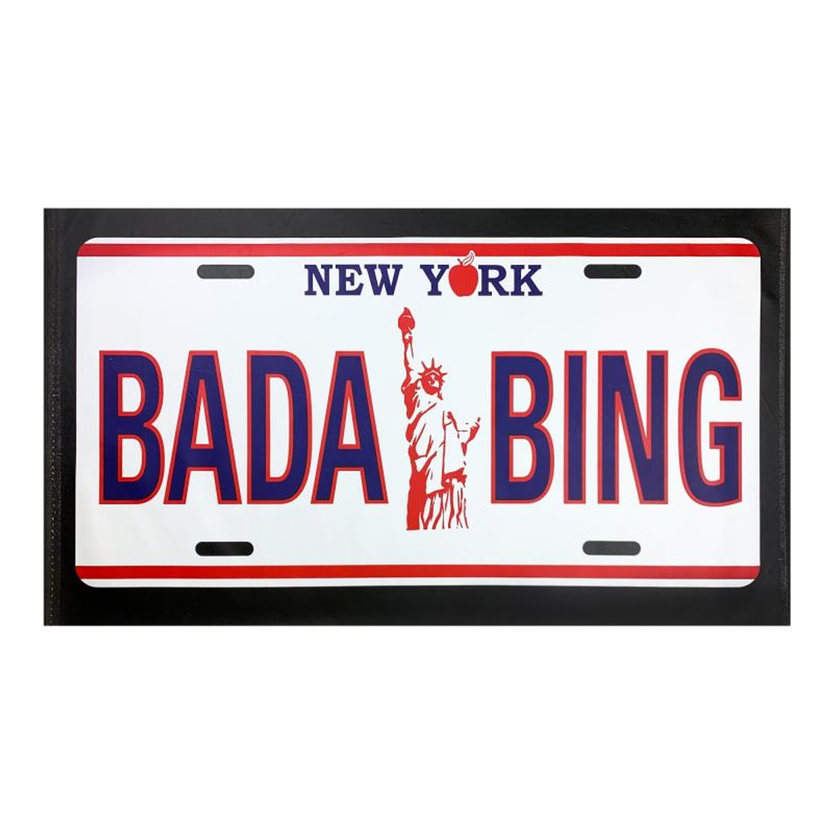 Steve Kaufman (1960-2010), "BADA BING" Hand Signed and Numbered Limited Edition Hand Pulled silkscreen mixed media on Canvas with LOA.