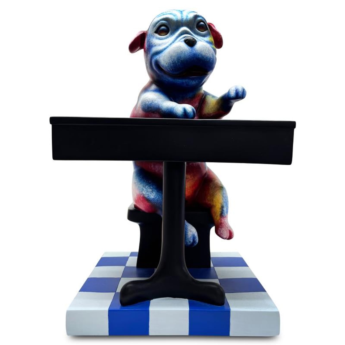 Wang, "Back to School Blues" Limited Edition Resin Sculpture, Numbered 7/99 and Hand Signed with Letter of Authenticity.